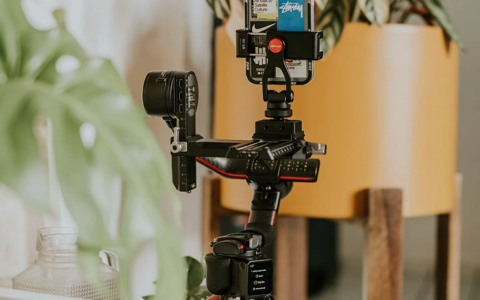 Mobile & Travel gear in a lived-in everyday setting