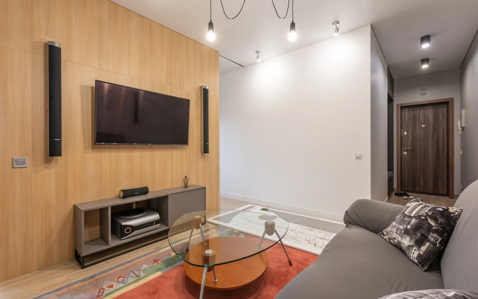 Audio gear in a lived-in everyday setting